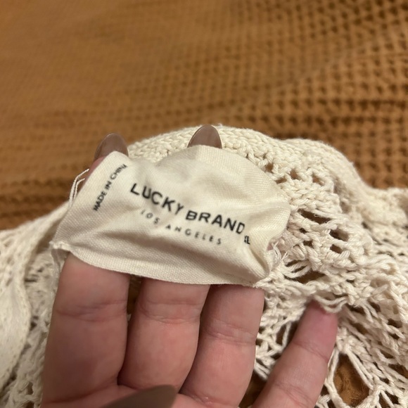 Lucky Brand crochet cardigan - Picture 2 of 3